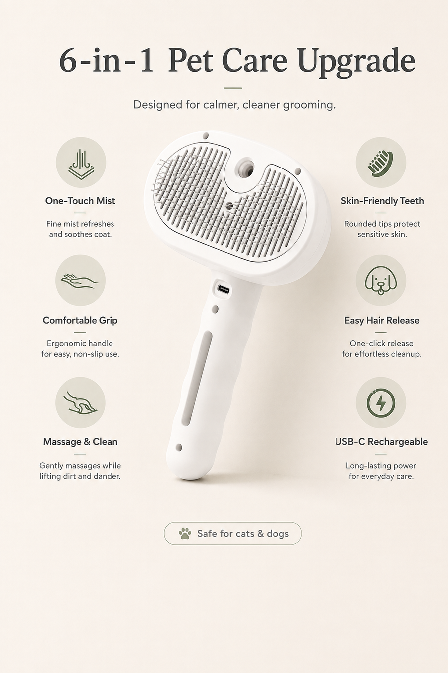 Cepillo para Mascotas MistGroom